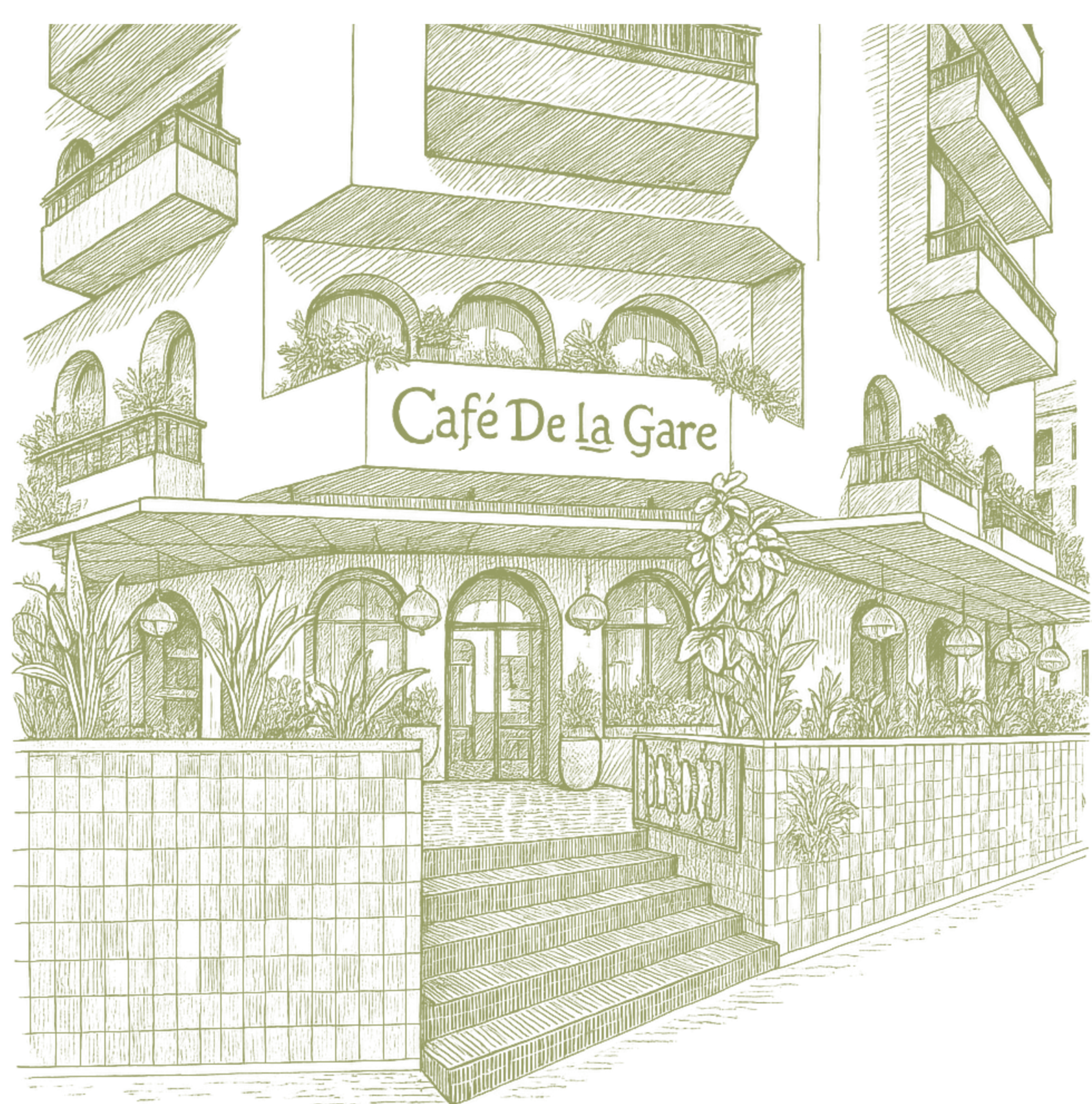 Café à Marrakech - Restaurant Marrakech– Café de la Gare